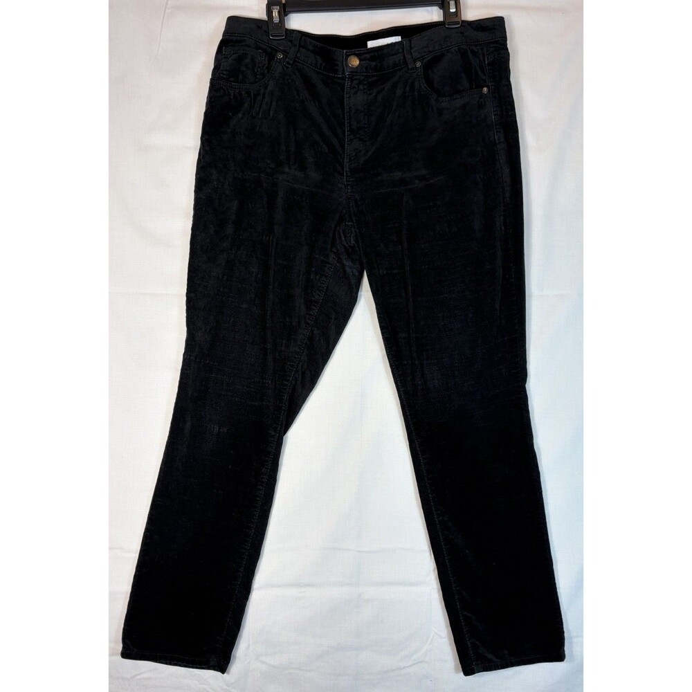 Loft Pants Trousers Corduroy Skinny Fit Smooth Black Women’s Size 12